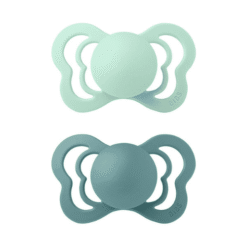 BIBS 2 Sucettes Couture Pacifier Nordic Mint Island Sea Size 2