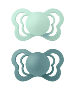 BIBS 2 Sucettes Couture Pacifier Nordic Mint Island Sea Size 2