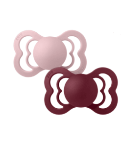 BIBS 2 Sucettes Supreme Pacifier Pink Plum Elderberry Size 2