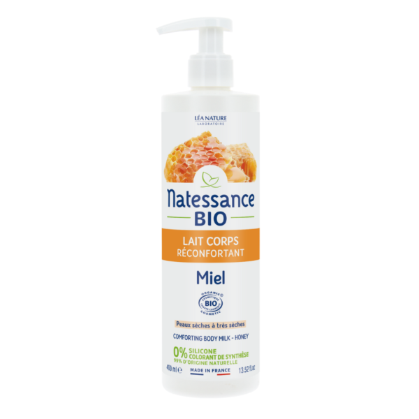 Lait corps Natessance Miel nourrissant pour peau sèche et sensible