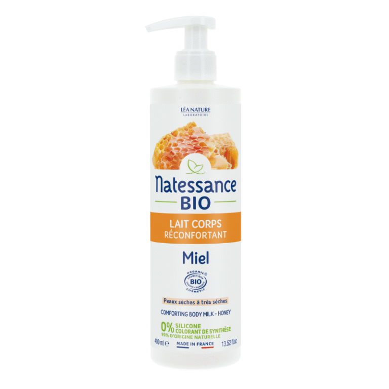 Lait corps Natessance Miel nourrissant pour peau sèche et sensible