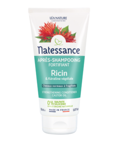 Après-shampooing Natessance Ricin nourrissant pour cheveux fragiles