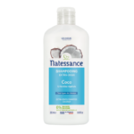 Shampoing Natessance Coco nourrissant pour cheveux secs et ternes.