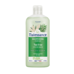 Shampoing Natessance Tea Tree Purifiant pour cheveux gras et cuir chevelu à tendance pelliculaire.