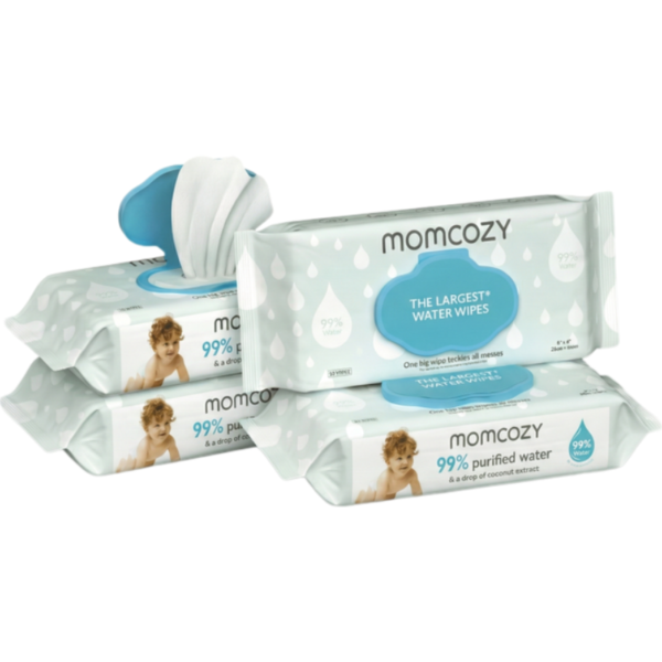 Momcozy Lingettes – Nettoyage Doux, Naturel et Ultra-Pratique pour Bébé