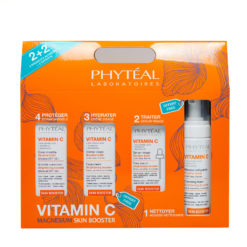 search PHYTEAL COFFRET VITAMINE C SERUM VISAGE+ECRAN INVISIBLE+(MOUSSE ET CREME GRATUITES) pharmashop PHYTEAL COFFRET VITAMINE C