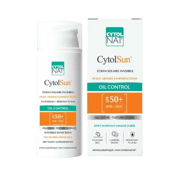 CYTOLNAT CYTOLSUN SUN PROTECTION OIL CONTROL GEL CREME SPF 50+ 50ML
