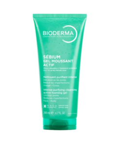 BIODERMA SEBIUM GEL MOUSSANT ACTIF PEAUX GRASSES À TENDANCE ACNÉIQUE 200ML