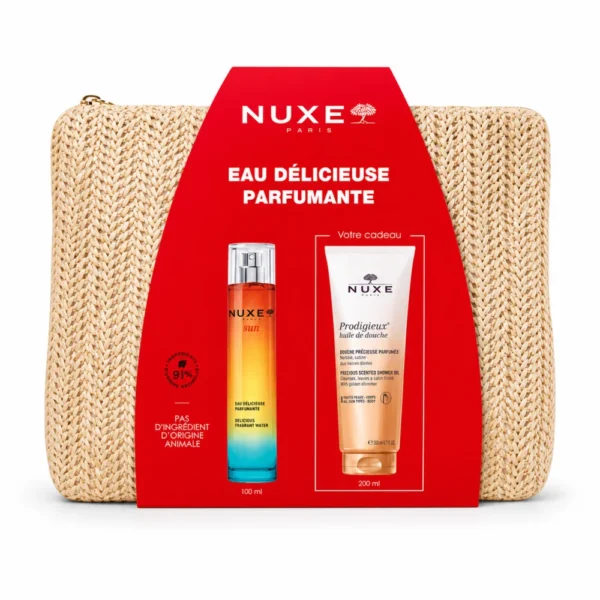 NUXE - EAU DELICIEUSE PARFUMANTE + PRODIGIEUX HUILE DE DOUCHE 200ML ET TROUSSE OFFERTES