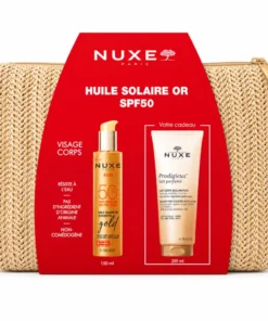 Huile Solaire SPF50+ & Lait de Corps Sublimateur 200ml Offert + Trousse Offerte
