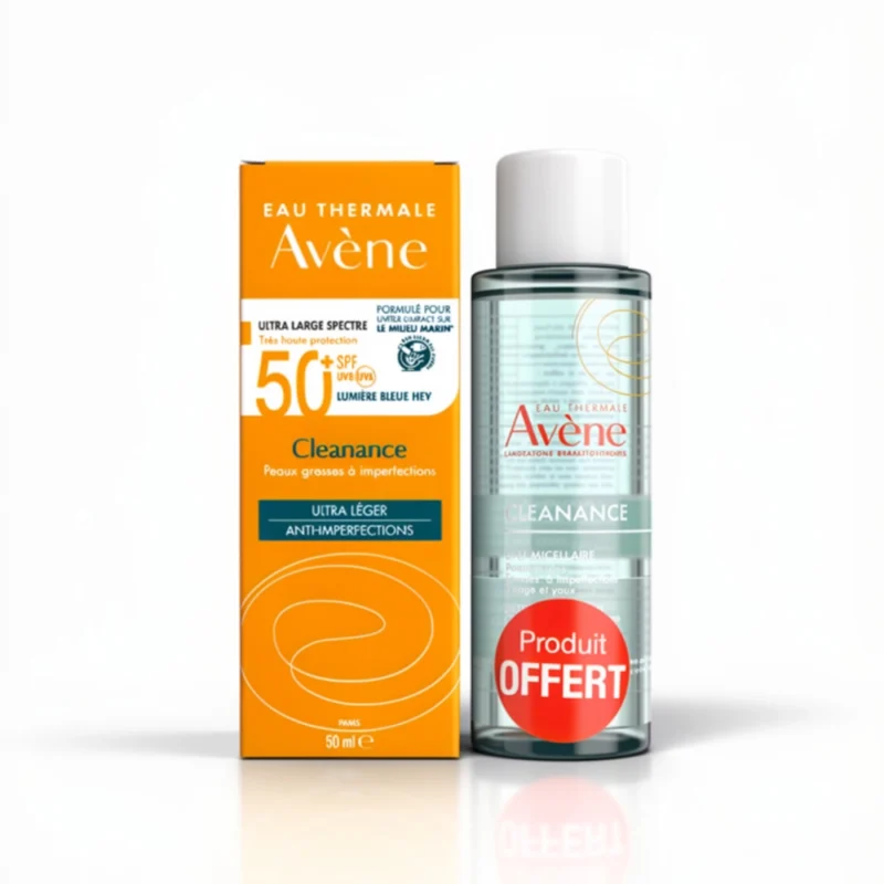 Pack Avène spf 50+ clearance + eau micellaire Bpharma Tunisie