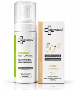 Pack-Innovaderm-ecran-Fluid+Mousse-Nettoyante_Bpharma tunisie