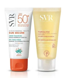 Pack-svr-sun-secure-ecran-mineral-teinte-peaux-normales-a-mixtes-spf-50-50ml+HuileLavant_Bpharma tunisie