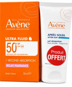 AVENE - ULTRA FLUID ECLAT RADIANCE SPF50+ 50ML + LAIT APRES SOLEIL 50ML OFFERT