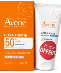 AVENE - ULTRA FLUID PERFECTEUR TEINTE SPF50+ 50ML + LAIT APRES SOLEIL 50ML OFFERT