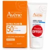 AVÈNE Ultra Fluid Éclat Radiance SPF 50+ 50 ml avec Lait Après-Soleil 50 ml offert. Très haute protection solaire, effet éclat naturel, hydratation et livraison rapide