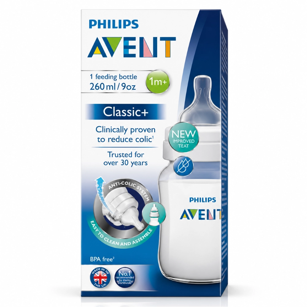AVENT BIBERON ANTI-COLIC 1M+ SCF813/61 260ML