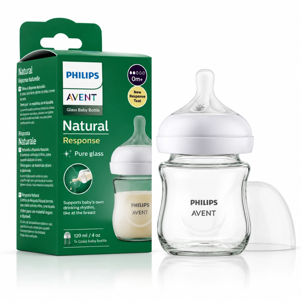 AVENT BIBERON NATURAL EN VERRE 0M+ SCY930/01 120ML