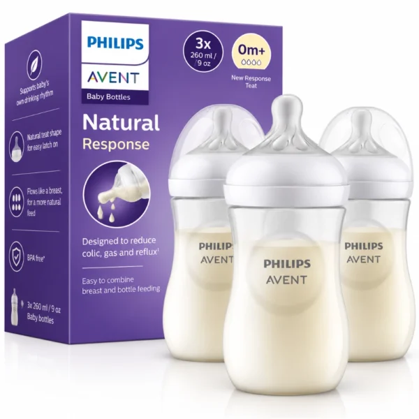AVENT LOT DE 3 BIBERONS 1M+ SCY 903/03 260ML