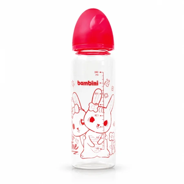 BAMBINI BIBERON EN VERRE 1M+ REF 613 240ML