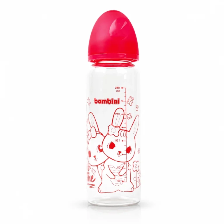BAMBINI BIBERON EN VERRE 1M+ REF 613 240ML