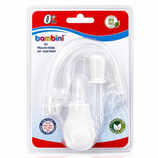 BAMBINI KIT MOUCHE BEBE AVEC ASPIRATEUR NASAL 493