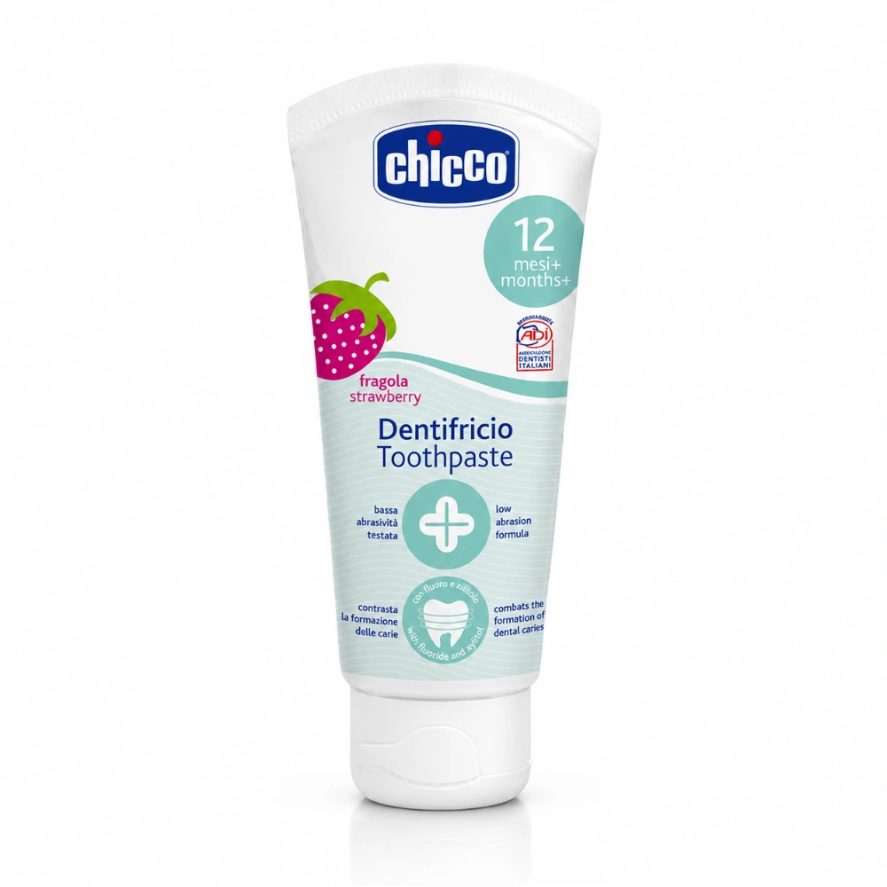 CHICCO DENTIFRICE FRAISE SANS FLUOR 12M+ 50ML CHICCO DENTIFRICE FRAISE SANS FLUOR 12M+ 50ML