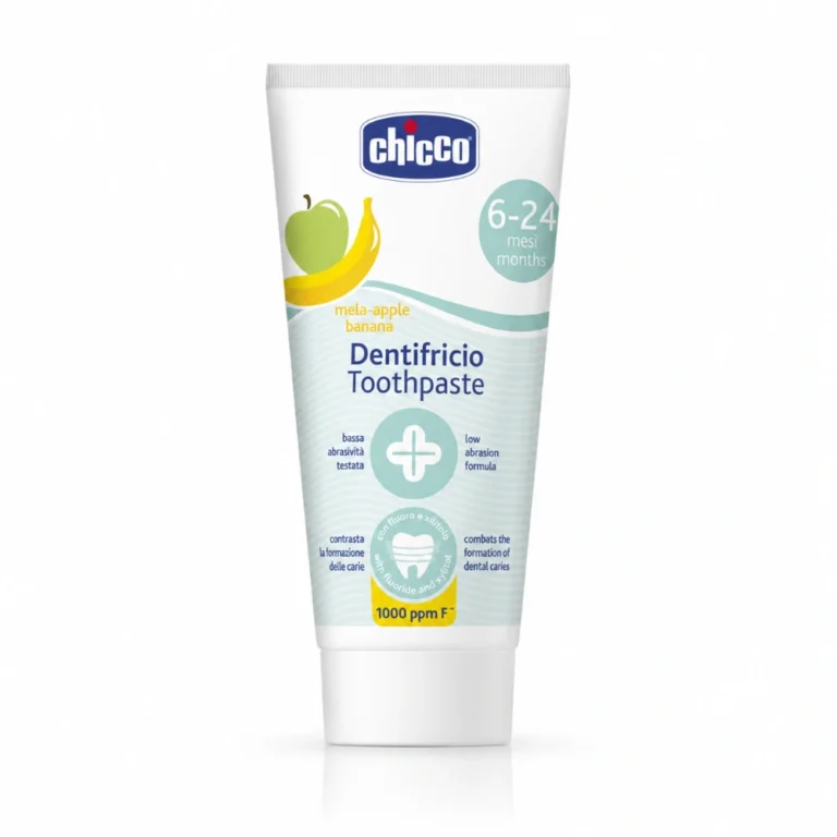 CHICCO DENTIFRICE POMME BANANE SANS FLUOR 6-24M 50ML