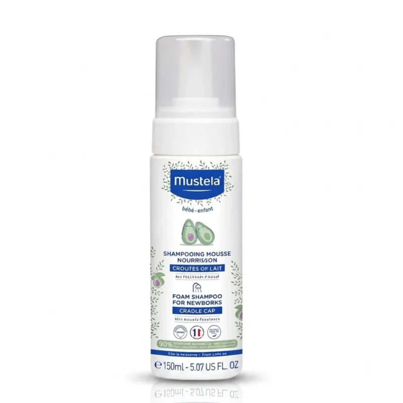 mustela-shampooing-mousse-nourrisson-croutes-de-lait150-ml_Bpharma tunisie