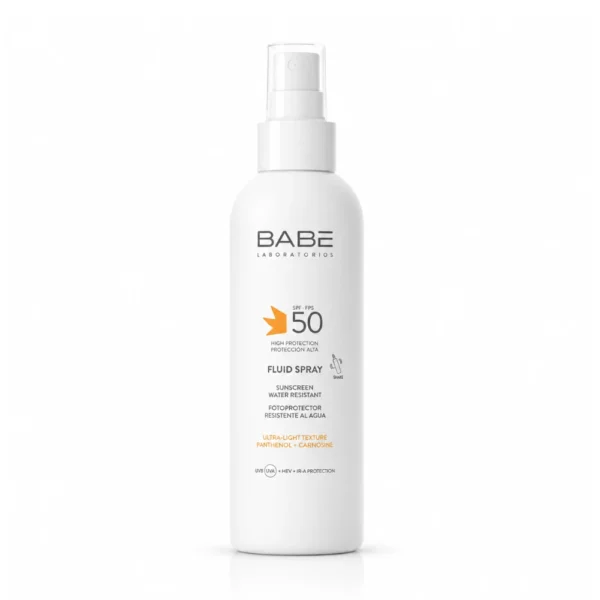 Babé Spray Corporel Fluide SPF50 Résistant à l’Eau 200ml