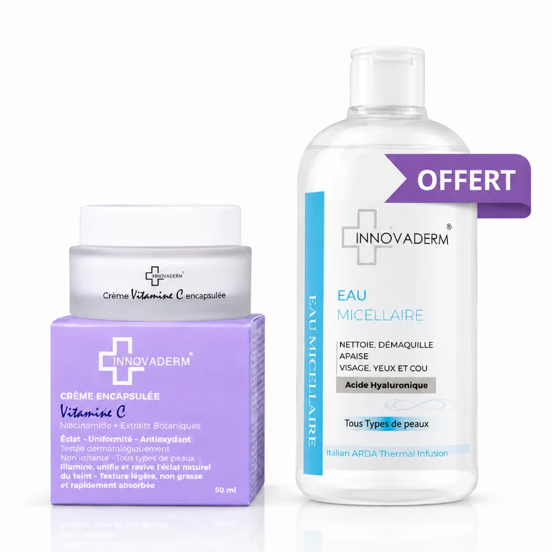Pack Innovaderm Crème Encapsulée Vitamine C 50ml + Eau Micellaire 400ml