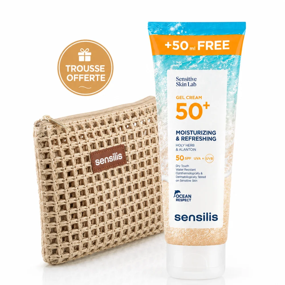 Pack Sensilis Gel-Crème Hydratant SPF50+ 250ml + Trousse Offerte
