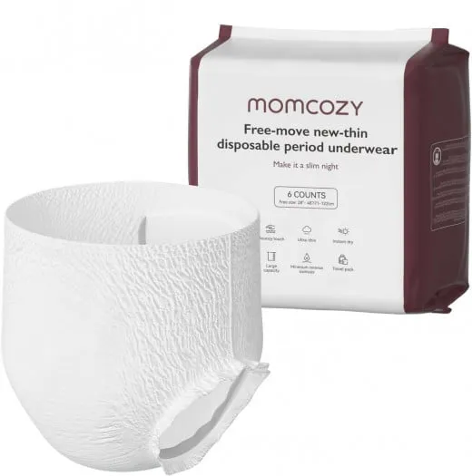 Momcozy Culottes Postpartum Jetables – Anti-Fuite 3D