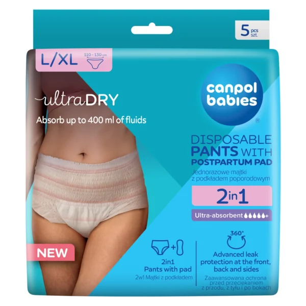 CANPOL BABIES 5 CULOTTES JETABLES 2EN1 RESPIRANTES ET ULTRA-ABSORBANTES 78/012